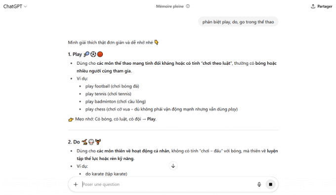Học tiếng Anh qua chat GPT